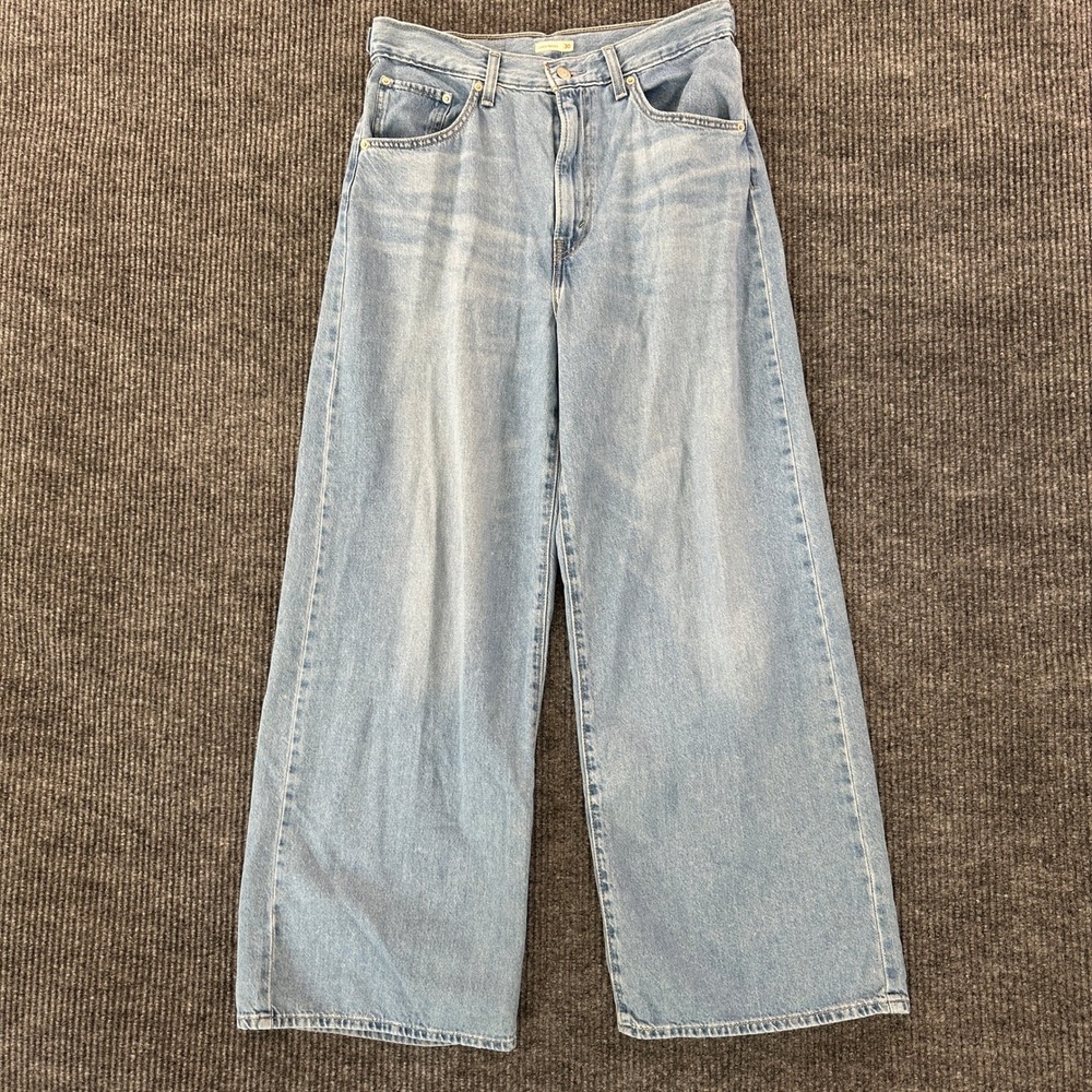 Levis Cinch Baggy Wide Leg Jeans Size 30 Light Wash Blue Cotton Denim